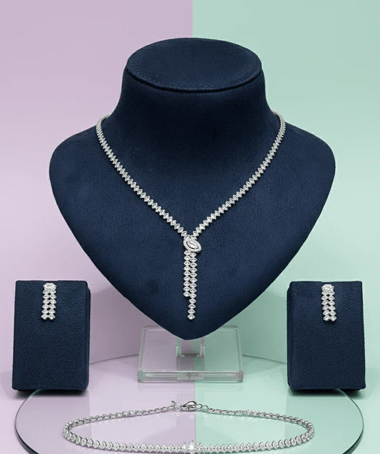Crystal Drop Jewelry Set
