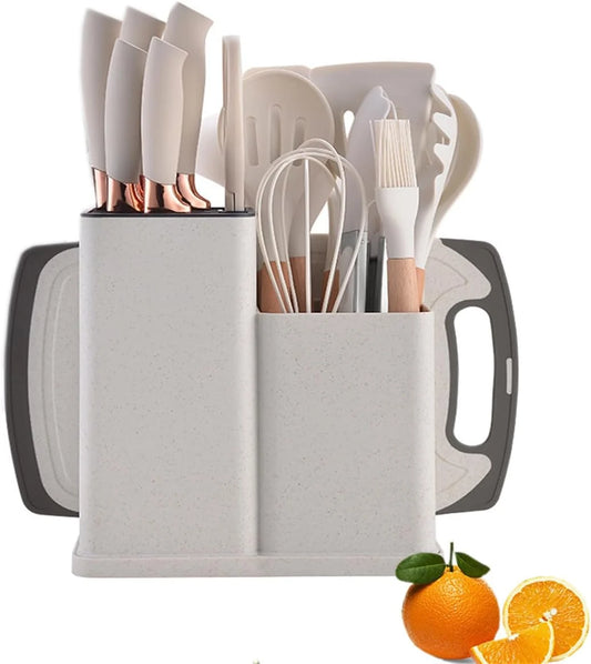 19PCS Kitchen Set – A complete utensil and knife toolkit