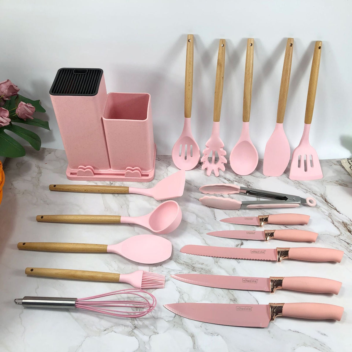 19PCS Kitchen Set – A complete utensil and knife toolkit