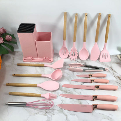 19PCS Kitchen Set – A complete utensil and knife toolkit